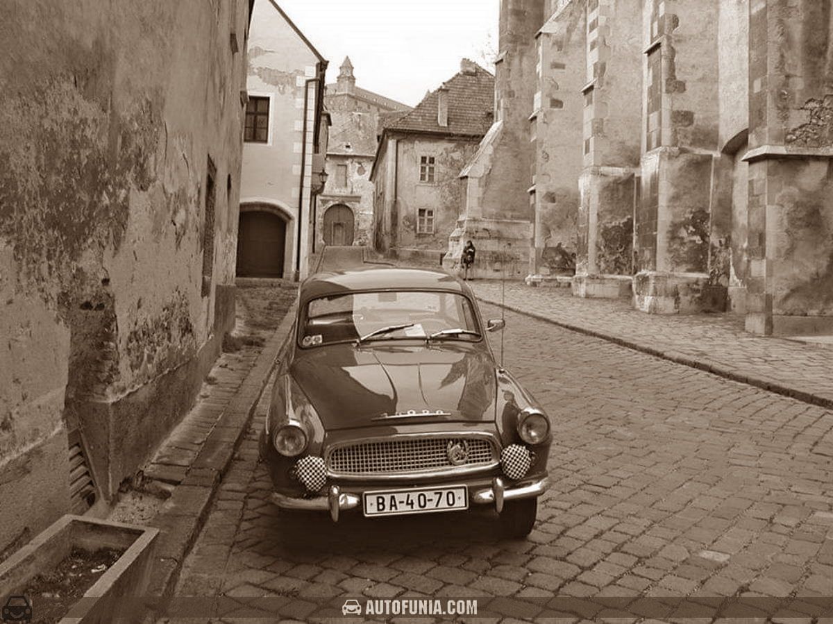 Stará Bratislava, Skoda octavia (1961), auto so značkou BA-40-70