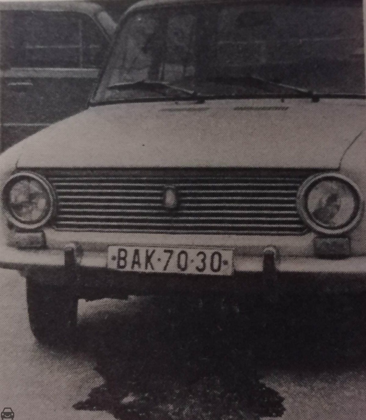 Stará Bratislava, Vaz, auto so značkou BAK-70-30