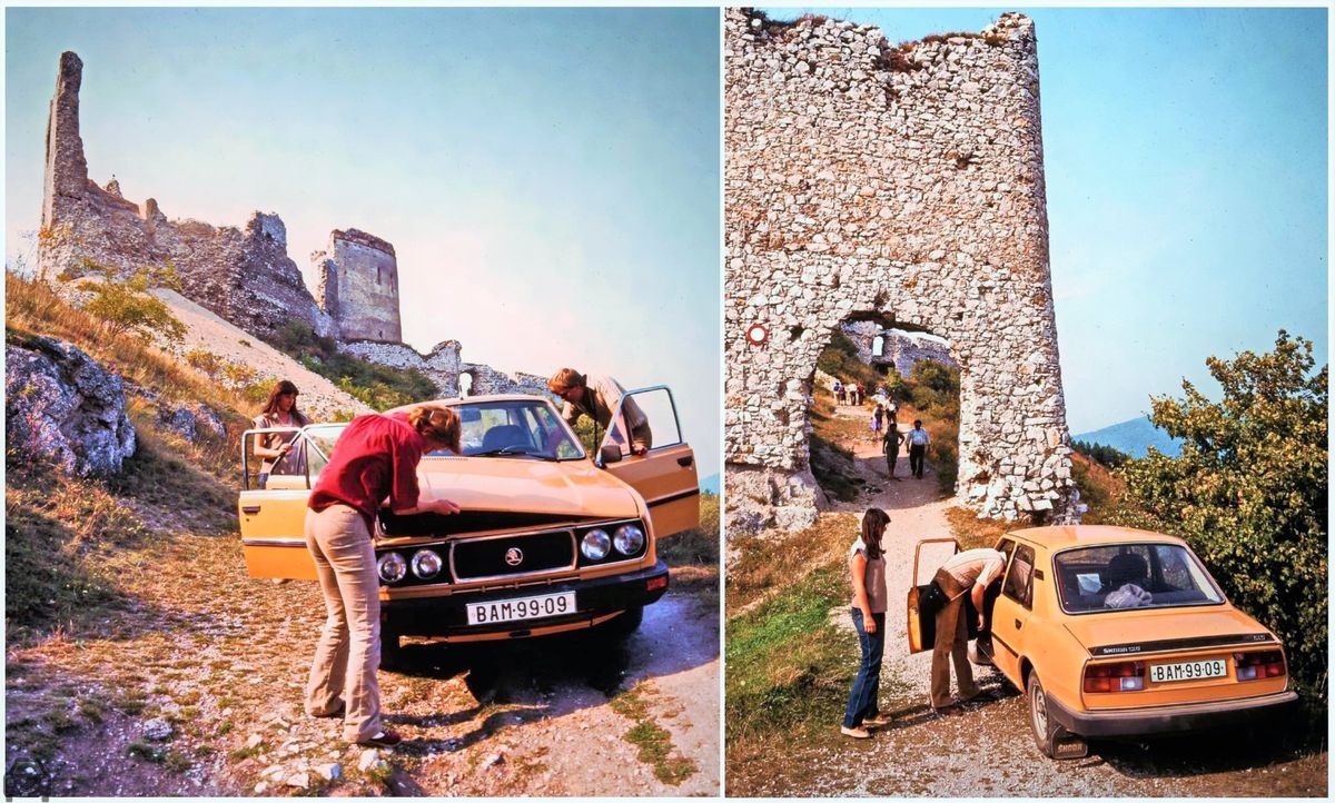 Stará Bratislava, Skoda 120 orig, auto so značkou BAM-99-09