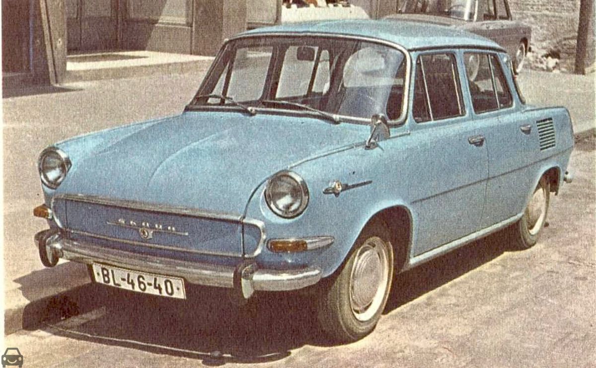 Stará Bratislava, Skoda 1000 mb, auto so značkou BL-45-40